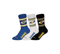 Kurzsocken NFL "Socken NFL 3Pack Crew Socks 3er Pack", Herren, Gr. 39-42, bunt (la rams), Obermaterial: 58% Baumwolle CO. 39% Polyester PES. 3% Elasthan EL., Socken (31304620-39) la rams