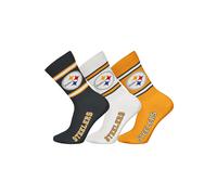 Kurzsocken NFL "Socken NFL 3Pack Crew Socks 3er Pack", Herren, Gr. 39-42, bunt (pittsburgh steelers), Obermaterial: 58% Baumwolle CO. 39% Polyester PES. 3% Elasthan EL., Socken (46294215-39) pittsburg