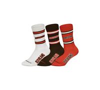 Kurzsocken NFL "Socken NFL 3Pack Crew Socks 3er Pack", Herren, Gr. 43-46, bunt (cleveland brauns), Obermaterial: 58% Baumwolle CO. 39% Polyester PES. 3% Elasthan EL., Socken (44590017-43) cleveland br