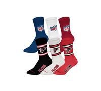 Kurzsocken NFL "Socken NFL 6Pack Crew Socks 6er Pack", Herren, Gr. 39-42, bunt (atlanta falcons, mix), Obermaterial: 58% Baumwolle CO. 39% Polyester PES. 3% Elasthan EL., Socken (51964763-39) atlanta 