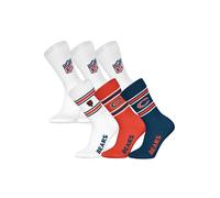 Kurzsocken NFL "Socken NFL 6Pack Crew Socks 6er Pack", Herren, Gr. 39-42, bunt (chicago bears 2, weiß), Obermaterial: 58% Baumwolle CO. 39% Polyester PES. 3% Elasthan EL., Socken (13621761-39) chicago