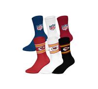 Kurzsocken NFL "Socken NFL 6Pack Crew Socks 6er Pack", Herren, Gr. 43-46, bunt (kansas city chiefs, mix), Obermaterial: 58% Baumwolle CO. 39% Polyester PES. 3% Elasthan EL., Socken (49883938-43) kansa