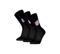 Kurzsocken NFL "Socken NFL SHIELD 3Pack Crew Socks 3er Pack", Herren, Gr. 43-46, schwarz, Obermaterial: 61% Baumwolle CO. 35% Polyester PES. 4% Elasthan EL., Socken (72962725-43) schwarz
