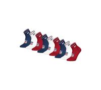 Kurzsocken NFL "Socken NFL SHIELD 9Pack Quarter Socks 9er Pack", Herren, Gr. 39-42, bunt (dunkelblau, weiß, rot), Obermaterial: 70% Baumwolle CO. 29% Polyester PES. 1% Elasthan EL., Socken (72095714-3