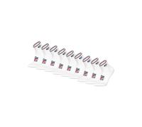 NFL Unisex Quarter-Socken, 9er Pack - NFL Shield 9Pack Quarter Socks, Logo, Streifen, Baumwollmischung Weiß 43-46