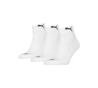 Kurzsocken PUMA, Damen, Gr. 35-38, weiß (3x weiß), Baumwollmischung, bedruckt, unifarben, elastisch, Socken, mit Frotteesole (73052369-35) 3x weiß