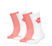 Kurzsocken PUMA, Mädchen, Gr. 27-30, pink (weiß, pink), Baumwollmischung, unifarben mit Farbeinsatz, normal, Socken, mit frischer Farbgebung (74599219-27) weiß, pink