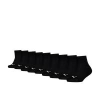 Kurzsocken PUMA "PUMA KIDS PLAIN QUARTER 9P", Damen, Gr. 35-38, schwarz, Materialmix, unifarben, Socken, mit rutschfestem Bund (60642516-35) schwarz