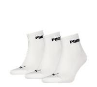 Kurzsocken PUMA "PUMA UNISEX CUSHIONED NEXT QUARTER 3P", Damen, Gr. 43-46, weiß, Baumwollmischung, normal, Socken, mit gepolsterter Sohle (77960639-43) weiß