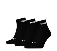 Kurzsocken PUMA "PUMA UNISEX CUSHIONED NEXT QUARTER 3P", Herren, Gr. 43-46, schwarz, Baumwollmischung, normal, Socken, mit gepolsterter Sohle (37976346-43) schwarz