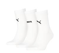 Kurzsocken PUMA "PUMA UNISEX LOGO STACKING SHORT CREW", Damen, Gr. 35-38, weiß, Obermaterial: 64% Baumwolle, 22% Polyester, 11% Polyamid, 3% Elasthan, Socken (29528926-35) weiß