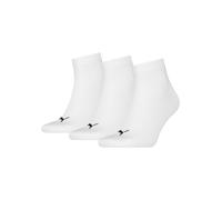 Puma Quarter Plain 3P Socks Socken 43-46 weiß