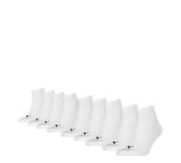 PUMA Unisex Quarter-Socken Damen Herren Füßlinge 9-er Pack, Farbe:White, Socken & Strümpfe:43-46