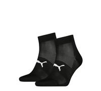 Kurzsocken PUMA "PUMA UNISEX SPORT LIGHT QUARTER 2P", Damen, Gr. 43-46, schwarz, Materialmix, normal, Socken, mit verstärktem Fersen- und Zehenbreich (39541011-43) schwarz