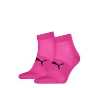 Kurzsocken PUMA "PUMA UNISEX SPORT LIGHT QUARTER 2P", Herren, Gr. 39-42, pink, Materialmix, normal, Socken, mit verstärktem Fersen- und Zehenbreich (47635702-39) pink