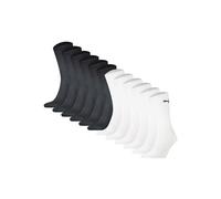 Kurzsocken PUMA "Socken 12er Pack", Herren, Gr. 35-38, schwarz (schwarz, weiß), Obermaterial: 74% Baumwolle CO. 21% Polyester PES. 3% Polyamid PA. 2% Elasthan EL., Socken (41145450-35) schwarz, weiß