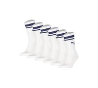 Kurzsocken PUMA "Socken 6er Pack", Damen, Gr. 43-46, weiß (weiß, blau), Obermaterial: 62% Baumwolle CO. 31% Polyester PES. 5% Polyamid PA. 2% Elasthan EL., Socken (62037417-43) weiß, blau