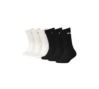Kurzsocken PUMA "Socken SPORT JUNIOR 6P ECOM 6er Pack", Mädchen, Gr. 35-38, schwarz (schwarz, weiß), Obermaterial: 73% Baumwolle CO. 26% Polyamid PA. 1% Elasthan EL., Socken (52322356-35) schwarz, wei