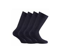 Kurzsocken ROHNER SOCKS "Socken Bamboo 2er pack 4er Pack", Herren, Gr. 35-38, blau (marine), Obermaterial: 80% Viskose CV. 18% Polyamid PA. 2% Elasthan EL., Socken (42845413-35) marine