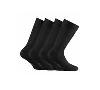 Kurzsocken ROHNER SOCKS "Socken Bamboo 2er pack 4er Pack", Herren, Gr. 39-42, schwarz, Obermaterial: 80% Viskose CV. 18% Polyamid PA. 2% Elasthan EL., Socken (34075046-39) schwarz
