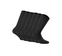 Rohner Basic Unisex Socken, 6er Pack - Cotton II, Kurzsocken, Basic, einfarbig Schwarz 43-46 (8.5-11 UK)