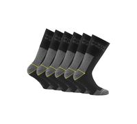 Kurzsocken ROHNER SOCKS "Socken Power Worker Wilmax 3er Pack 6er Pack", Herren, Gr. 35-38, schwarz (schwarz, grau), Obermaterial: 64% Baumwolle CO. 27% Polyester PES. 9% Polyamid PA., Socken (87967908
