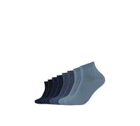 8er Pack s.Oliver Essentials Gekämmte Baumwolle Quarter Socken 0004 - navy 35-38