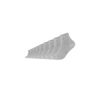 Kurzsocken S.OLIVER "9er Pack", Damen, Gr. 35-38, grau (light grau melange), 70% Baumwolle, 18% Polyamid, 10% Polyester, 2% Elasthan, meliert, Socken (25010423-35) light grau melange