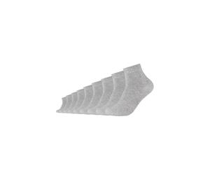 Kurzsocken S.OLIVER "9er Pack", Damen, Gr. 35-38, grau (light grau melange), 70% Baumwolle, 18% Polyamid, 10% Polyester, 2% Elasthan, meliert, Socken (25010423-35) light grau melange