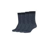 Kurzsocken S.OLIVER "Kurzsocken 4er Pack", Damen, Gr. 39-42, blau (sky captian), 75% Viskose, 23% Polyester, 2% Elasthan, glänzend, Socken (27652704-39) sky captian