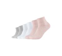 Kurzsocken S.OLIVER "Kurzsocken 6er Pack" Gr. 39/42, rosa (rosé melange) Damen Socken (62237032-39) rosé melange