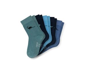 Kurzsocken SCHIESSER "Socken Legwear Kids 5er Pack", Mädchen, Gr. 23-26, blau (blau, mix), Obermaterial: 75% Baumwolle CO. 24% Polyamid PA. 1% Elasthan EL., Socken (86546028-23) blau, mix
