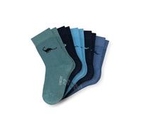 Kurzsocken SCHIESSER "Socken Legwear Kids 5er Pack", Mädchen, Gr. 27-30, blau (blau, mix), Obermaterial: 75% Baumwolle CO. 24% Polyamid PA. 1% Elasthan EL., Socken (86546028-27) blau, mix