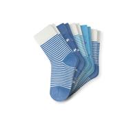 Kurzsocken SCHIESSER "Socken Legwear Kids 5er Pack", Mädchen, Gr. 31-34, blau (hellblau), Obermaterial: 75% Baumwolle CO. 24% Polyamid PA. 1% Elasthan EL., Socken (99768328-31) hellblau