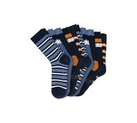 Kurzsocken SCHIESSER "Socken Legwear Teens 10P 10er Pack", Mädchen, Gr. 31-34, blau, Obermaterial: 75% Baumwolle CO. 24% Polyamid PA. 1% Elasthan EL., Socken (83163924-31) blau