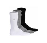 Kurzsocken SCOTCH & SODA "Socken 1/2 TERRY COTTON CREW 3er Pack", Herren, Gr. 41-46, bunt (schwarz, weiß, grau), Obermaterial: 75% Baumwolle CO(Bio). 22% Polyamid PA. 3% Elasthan EL., Socken (67796015