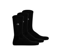 Kurzsocken SCOTCH & SODA "Socken 1/2 TERRY COTTON CREW 3er Pack", Herren, Gr. 41-46, schwarz, Obermaterial: 75% Baumwolle CO(Bio). 22% Polyamid PA. 3% Elasthan EL., Socken (39572805-41) schwarz
