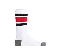 Kurzsocken STANCE "Socken Boyd ST 1er Pack", Damen, Gr. 43-47, bunt (weiß, rot, dunkelblau), Obermaterial: 70% Baumwolle CO. 19% Polyester PES. 9% Nylon NY. 2% Elasthan EL., Socken (25706955-43) weiß,