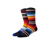Kurzsocken STANCE "Socken CURREN ST CREW 1er Pack", Herren, Gr. 38-42, bunt (rot), Obermaterial: 77% Baumwolle CO. 19% Polyester PES. 2% Nylon NY. 2% Elasthan EL., Socken (65298015-38) rot