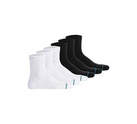 STANCE Unisex Quartersocken 6er Pack - Icon Quarter, Logo, Basic Schwarz/Weiß 43-47