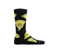Kurzsocken STANCE "Socken Mean One Socken 1er Pack", Damen, Gr. 38-42, bunt (schwarz, grün), Obermaterial: 48% Baumwolle CO. 36% Polyester PES. 14% Nylon NY. 2% Elasthan EL., Socken (19449825-38) schw