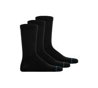 Kurzsocken STANCE "Socken Shelter Socken 3er Pack", Herren, Gr. 43-47, schwarz, Obermaterial: 33% Nylon NY. 30% Baumwolle CO. 24% Modal CMD. 10% Lyocell CLY. 3% Elasthan EL., Socken (37334231-43) schw