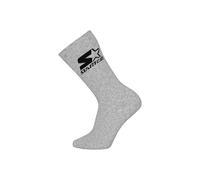 Kurzsocken STARTER "Socken STARTER 3pk Crew Socks 3er Pack", Damen, Gr. 39-42, bunt (dunkelblau, weiß, grau), Obermaterial: 57% Baumwolle CO. 33% Polyester PES. 5% Polyamid PA. 4% Elastodien ED. 1% El