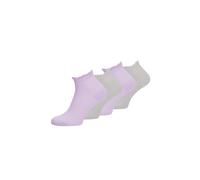Kurzsocken TAMARIS "4er Pack", Damen, Gr. 35-38, lavender, grau, 72% Baumwolle, 28% Polyamid, uni, Socken, 4er Pack, gekämmte Baumwolle für weiches Tragegefühl (40828912-35) lavender, grau