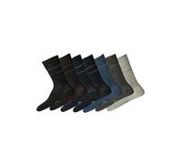 Kurzsocken TOM TAILOR "Socken 7er Pack", Herren, Gr. 39-42, bunt (schwarz, grau, blau), Obermaterial: 77% Baumwolle CO. 20% Polyamid PA. 3% Elasthan EL., Socken (70514237-39) schwarz, grau, blau