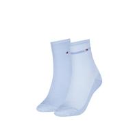 Kurzsocken TOMMY HILFIGER "TH WOMEN SHORT SOCK 2P MESH", Damen, Gr. 39-42, light blau, Obermaterial: 72% Viskose, 27% Polyamid, 1% Elasthan, Socken (59493467-39) light blau