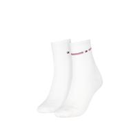 Kurzsocken TOMMY HILFIGER "TH WOMEN SHORT SOCK 2P MESH", Damen, Gr. 39-42, weiß, Obermaterial: 72% Viskose, 27% Polyamid, 1% Elasthan, Socken (89245260-39) weiß