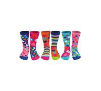 Kurzsocken UNITED ODDSOCKS "Socken 3er Pack", Mädchen, Gr. 30,5-39, bunt (hop, skip, funk), Obermaterial: 76% Baumwolle CO. 23% Polyamid PA. 1% Elasthan EL., Socken (72817501-30,5) hop, skip, funk