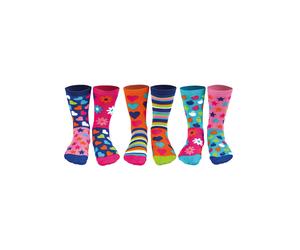 Kurzsocken UNITED ODDSOCKS "Socken 3er Pack", Mädchen, Gr. 30,5-39, bunt (hop, skip, funk), Obermaterial: 76% Baumwolle CO. 23% Polyamid PA. 1% Elasthan EL., Socken (72817501-30,5) hop, skip, funk