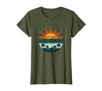 Kurzurlaub im tropischen Paradies in Key West mit Breitengradanpassung T-Shirt, Damen, Olivgrün, XS